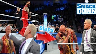 Finally  Cody Rhodes Slaps the Rock On SmackDown Today highlights 🤕 [upl. by Ztnahc658]