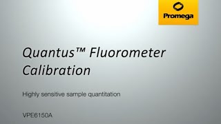 Quantus™ Fluorometer  Calibration [upl. by Alleira527]