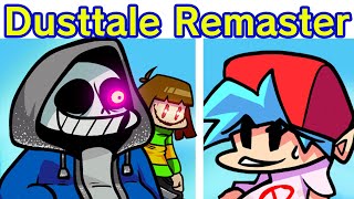 Friday Night Funkin Vs Dusttale Remastered  Cutscenes FNF Mod Undertale GENOCIDEPACIFIST Ending [upl. by Nylakcaj]