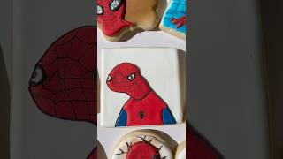 Spooderman😂 spooderman royalicingcookies [upl. by Enamrahs]