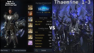 Lost Ark RANK 1 Endurance Artillerist Thaemine 13 MVP 1620 Item level with NO GRUDGE HIDDEN BUILD [upl. by Nyliak]