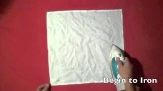 How To Fold Napkins  How To Starch A Napkin [upl. by Annaor]