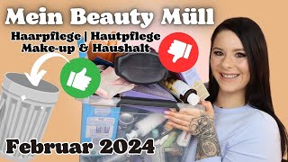 Das habe ich AUFGEBRAUCHT 🗑️♻️ im Februar 2024  Hautpflege  Haarpflege  Makeup amp Haushalt [upl. by Ahtibat]