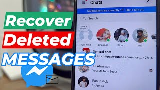 How to Recover Deleted Messages on Messenger [upl. by Anders]