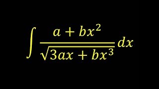 Integral of abx2sqrt3axbx3  Integral example [upl. by Akimas]