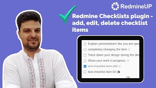 Redmine Checklists plugin  add edit delete checklist items [upl. by Atinaej]