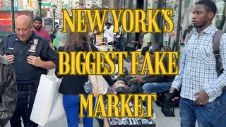 New Yorks Biggest Fake Market  Canal Street Market [upl. by Horne]