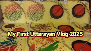 My First Uttarayan Vlog 2025  ઉત્તરાયણ પંતગ ની ખરીદી 2025  Uttarayan Patang 2025  Uttarayan Vlog [upl. by Vivl335]