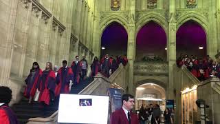 University of Bristol graduates leaving their graduation ceremony [upl. by Heimlich152]