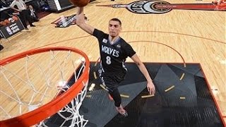 Zach LaVine Flushes the AlleyOop from the Foul Line [upl. by Grinnell]