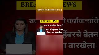 राज्य सरकारी कर्मचाऱ्यांचे माहे नोव्हेंबरचे वेतन येणार या तारखेलासरकारीकर्मचारी [upl. by Ahtenak]