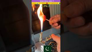 INDIA 🇮🇳 VS PAKISTAN 🇵🇰 VS CHINA 🇨🇳  Lighter challenge challenge facts Indianbross [upl. by Kerk407]