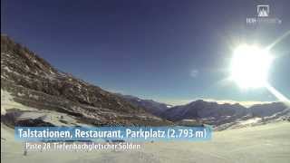 Tiefenbachgletscher Sölden Kamerafahrt Piste 38 [upl. by Ekez194]