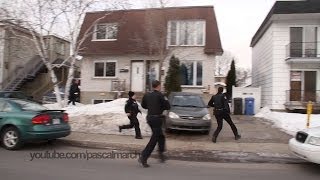 Multiple cops run for backup  Les policiers de Longueuil accourent 2252014 [upl. by Anrat]