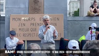 Geert Vanden Bossche  GRAND MOUVEMENT CITOYEN Mai 2024 [upl. by Alehc]