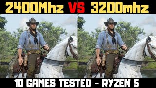 Ram DDR4 2400 Vs 3200 Mhz Gaming Test In 10 Games [upl. by Castillo389]