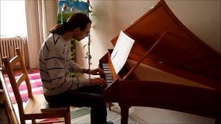 DAnglebert Prelude from Suite in d minor John Moraitis spinet [upl. by Drummond]