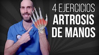 👌4 EJERCICIOS para ALIVIAR la ARTROSIS de manos SEGUN LA CIENCIA [upl. by Htidirrem]