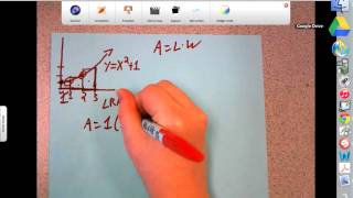 Left Rectangular Approximation Method LRAM [upl. by Aemat]