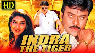 Indra The Tiger HD Chiranjeevis Blockbuster Hindi Dubbed Movie  Sonali Bendre Aarthi Agarwal [upl. by Daub271]