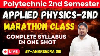 Applied Physics2nd I Polytechnic Semester Marathon ClassPolytechnicPathshala [upl. by Pascale]