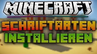 Minecraft SCHRIFTARTEN auf dem PC INSTALLIEREN • Für zb Thumbnails etc  FullHD [upl. by Assirual]