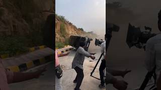 Dangerous Indian Action stunt making😳behindthescene viral stunt car film stuntfailscarcrashes [upl. by Vizzone736]