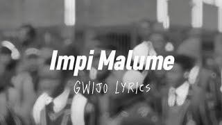 Impi Malume Gwijo  LYRICS [upl. by Aidaas16]