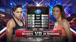 Amanda Nunes vs Germaine de Randamie UFC Fight Night FULL FIGHT CHAMPIONS [upl. by Sokcin]