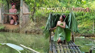 Building a new life building a house on a raft sowing tomato seeds  ly thi khuyen Part 5 [upl. by Dorette]