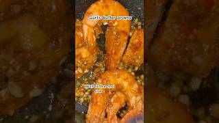 Garlic butter prawns 🧈🦐✨ cooking easyrecipe prawns garlic rice shorts [upl. by Benny525]