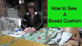 How To Sew A Boxed Cushion [upl. by Leede]