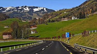 🇨🇭🚙 driving switzerland 🏞️ Kanton Schwyz 4K HDR 🎶 [upl. by Reeve4]