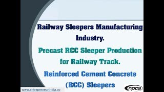 Railway Sleepers Manufacturing Industry  Precast RCC Sleeper Production for Railway Track [upl. by Nedyaj553]