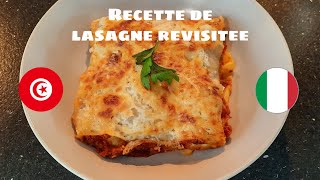 Recette de lasagne maison facile 🍽 🇮🇹 🇹🇳 Bêtisier à la fin 😂 [upl. by Salomone675]