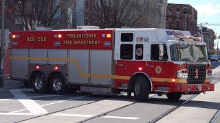 Philadelphia Fire Department Rescue 1 Responding [upl. by Troth786]