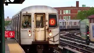 MTA New York City Subway  205th Street Bound R68 D Train  25th Avenue [upl. by Meikah9]