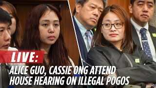 LIVESTREAM Alice Guo Cassie Ong attend Congress quad comm hearing on illegal POGOs  ABSCBN News [upl. by Ettenej]