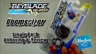 Beyblade Burst by Hasbro  DOOMSCIZOR Single Pack Unboxing amp Review [upl. by Skricki]