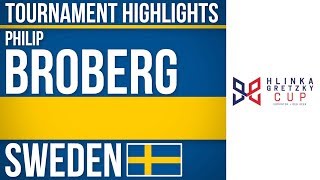 Philip Broberg  Hlinka Gretzky Cup  Tournament Highlights [upl. by Elnora]