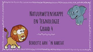 Behoefte aan n habitat [upl. by Glaab]