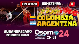 🔴COLOMBIA VS ARGENTINA EN VIVO  SEMIFINAL SUDAMERICANO DE VOLEY FEMENINO SUB 21  28 SEPTIE [upl. by Hein]