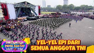 KEREN ABIS Inilah YelYel Prajuti TNI  DAHSYATNYA HUT TNI 78 [upl. by Leahcimal]