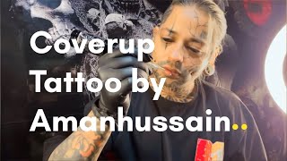 Coverup tattoos amanhussain36 tattooartist eyeballtattoo trending viralvideo delhi windstar [upl. by Anin]