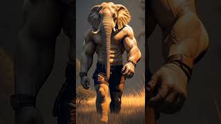 An Anthropomorphic Elephant aicontent aiart aishorts [upl. by Icyac]