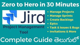 Jira Complete Tutorials for beginners in Telugu  Scrum amp Kanban Masters  Sai Gopi [upl. by Watters]