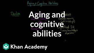 Aging and cognitive abilities  Processing the Environment  MCAT  Khan Academy [upl. by Atiniv]