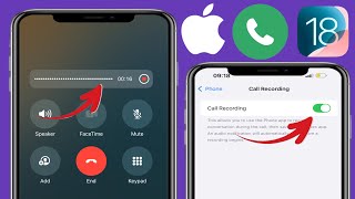 Comment enregistrer des appels sur iPhone iOS 18  Comment activer lenregistrement des appels [upl. by Sibie]