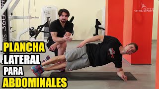 PLANCHA LATERAL ISOMÉTRICA para ABDOMINALES  CÓMO SE HACE [upl. by Edrahc]