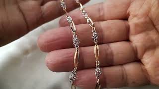 Gold Necklace Chain Ladies Multi Tone Fancy Twist Designed 16quot  Gold Collections [upl. by Eisso61]